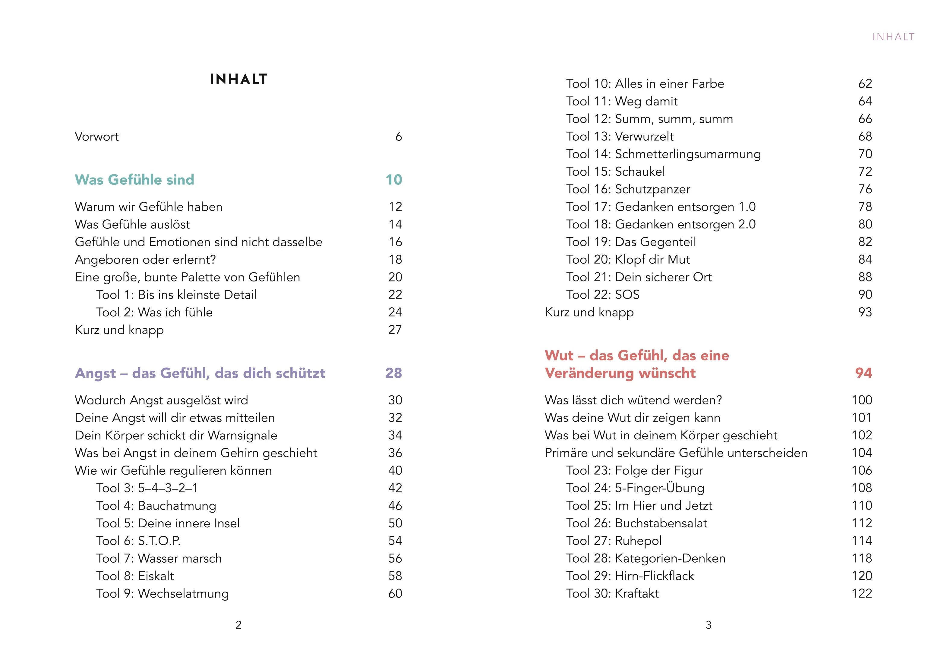 Innenansicht von '44 Psychologie-Tools für alle Gefühlslagen' - Gebundene Ausgabe