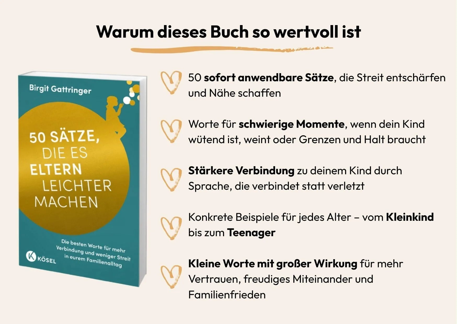 Detailansicht: 50 Sätze, die es Eltern leichter machen (Paperback)