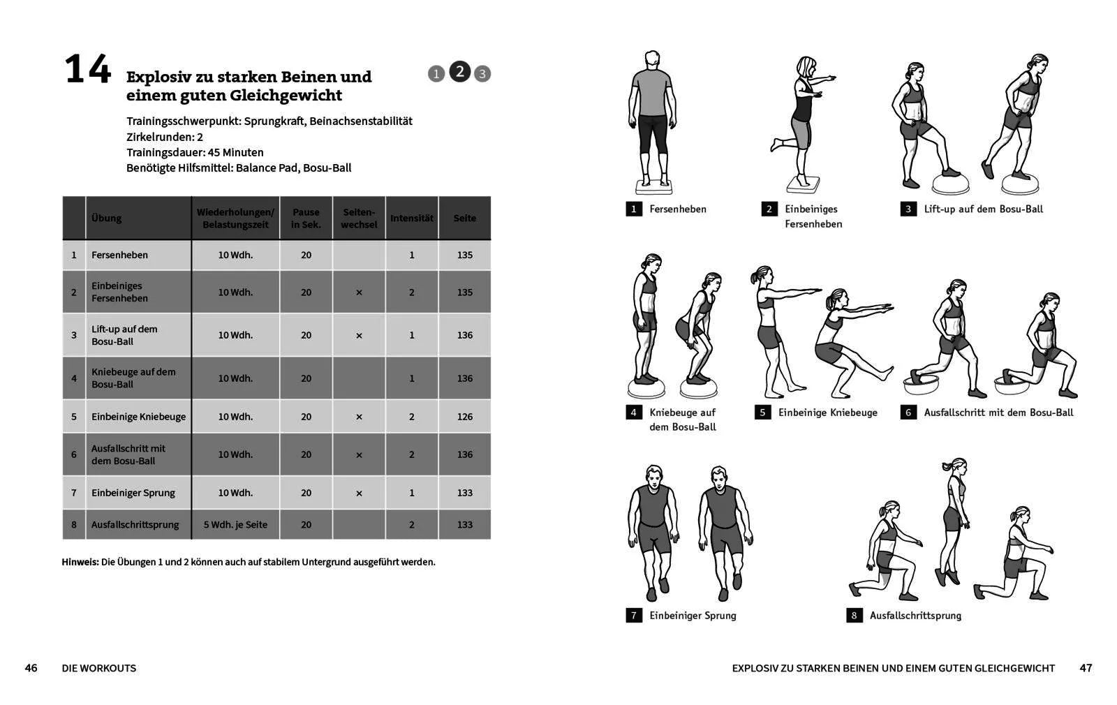 Detailansicht: 50 Workouts – Balance (Taschenbuch)