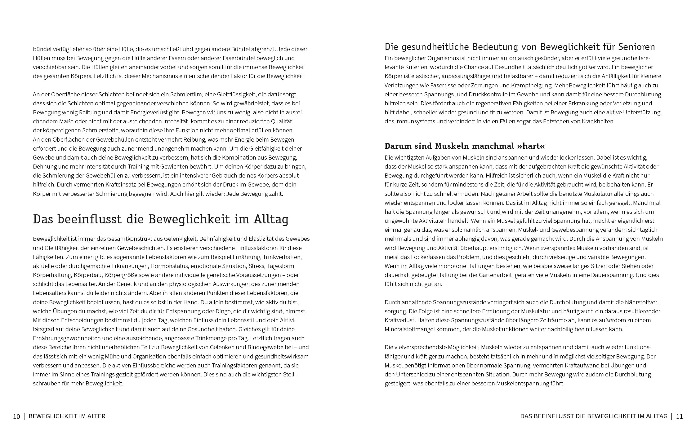 Innenansicht von '50 Workouts – Beweglichkeit für Senioren' - Taschenbuch