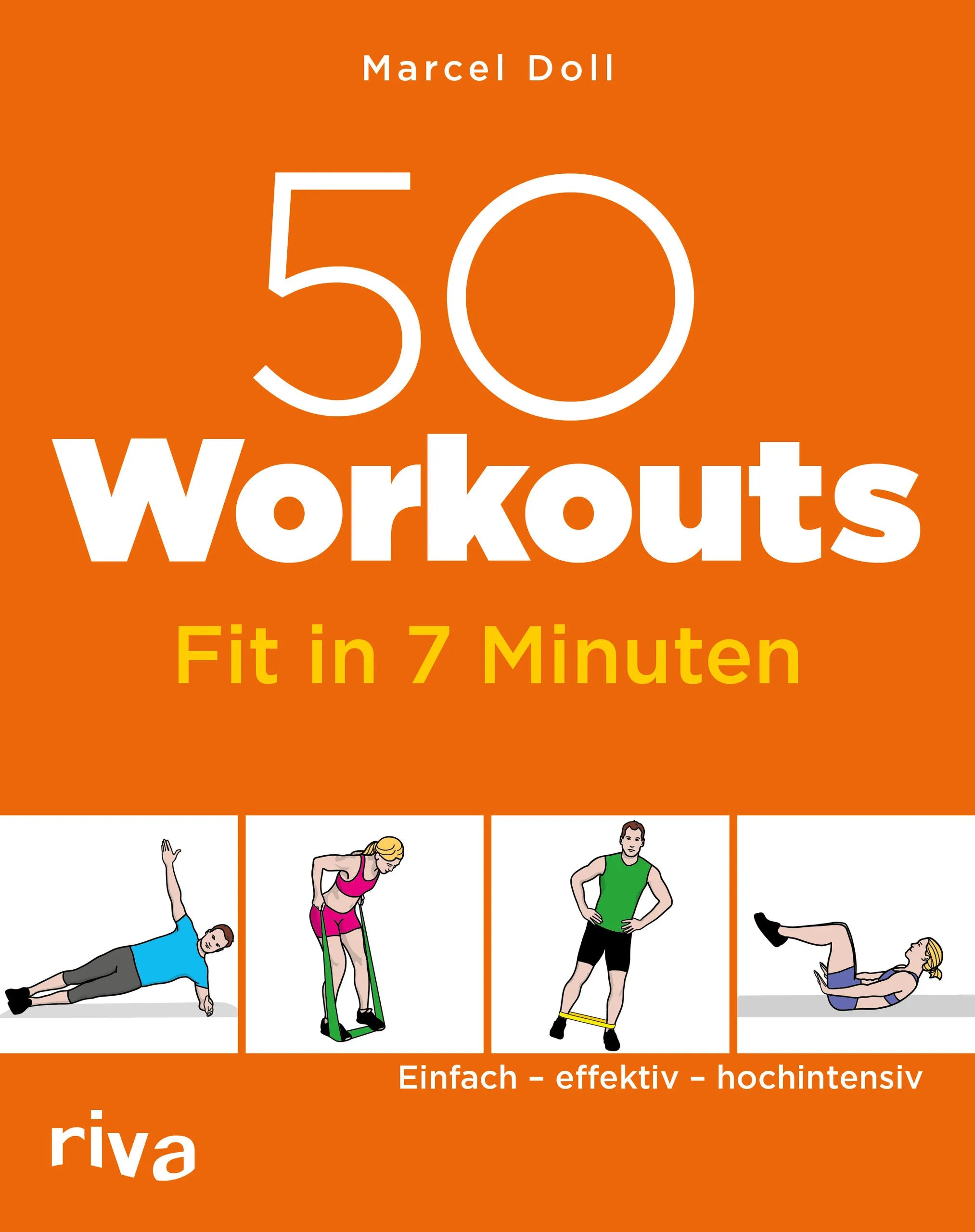 Buchcover von '50 Workouts – Fit in 7 Minuten' - Taschenbuch von Marcel Doll