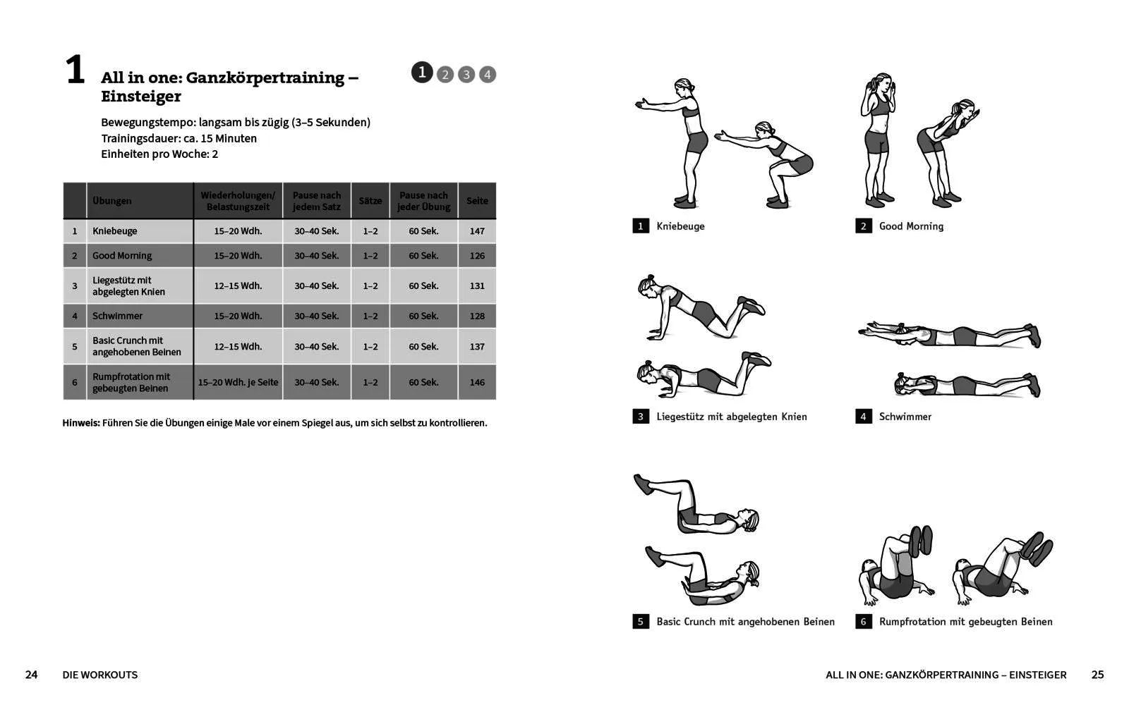 Innenansicht von '50 Workouts für Golfer' - Taschenbuch