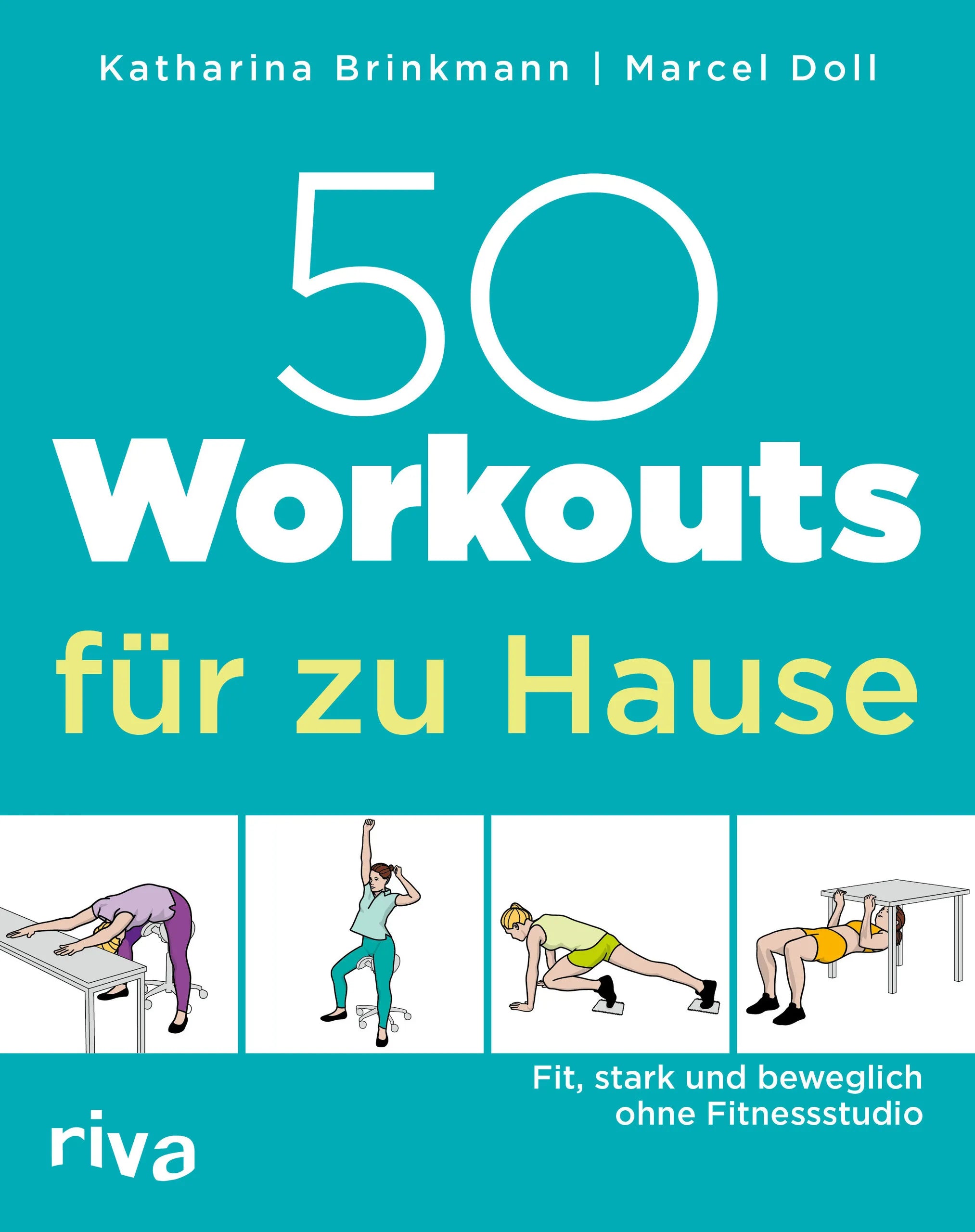 Buchcover von '50 Workouts für zu Hause' - Taschenbuch von Marcel Doll