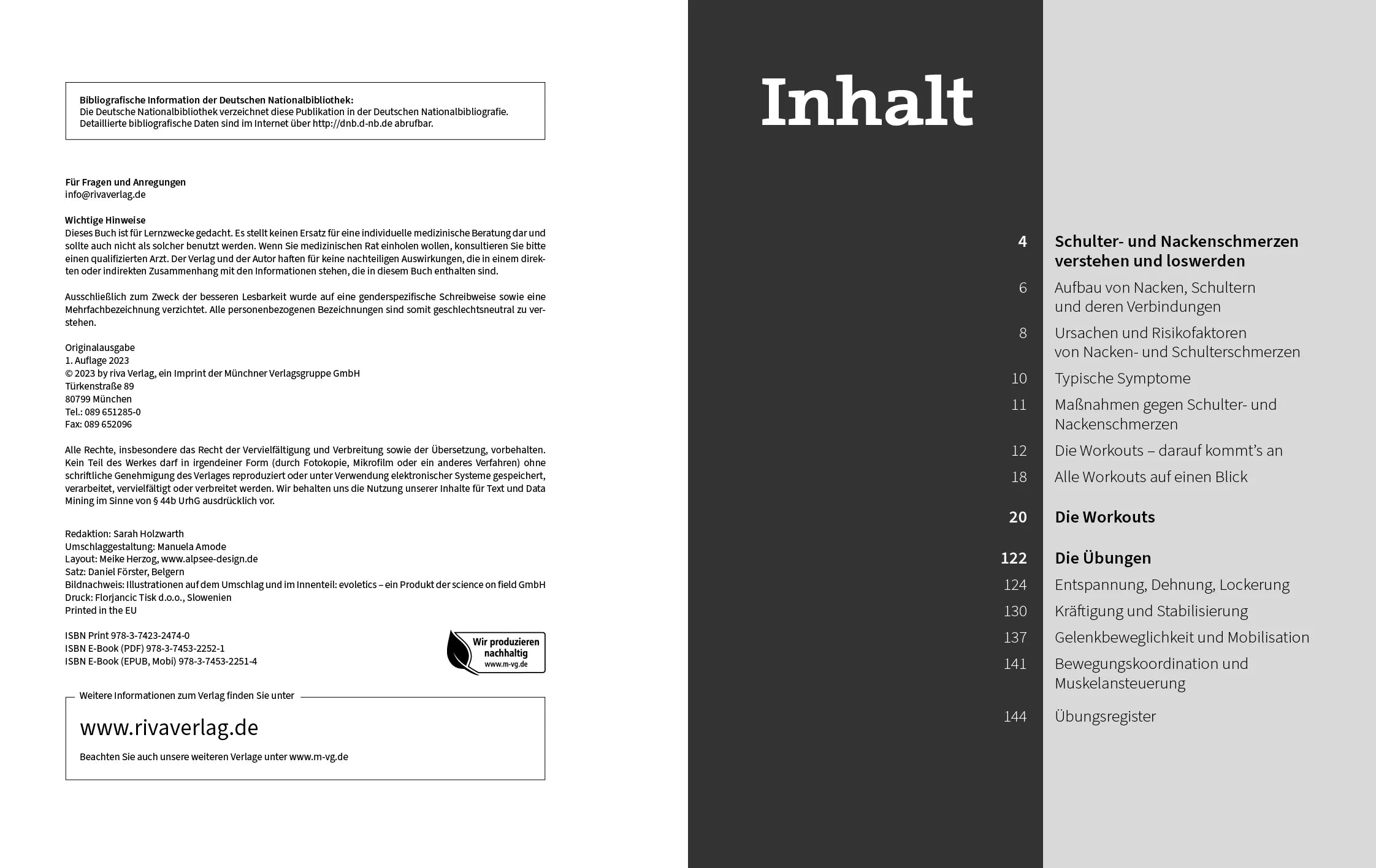 Innenansicht von '50 Workouts gegen Schulter- und Nackenschmerzen' - Taschenbuch