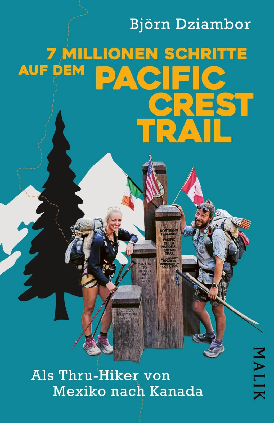 Buchcover von '7 Millionen Schritte auf dem Pacific Crest Trail' - Taschenbuch von Björn Dziambor