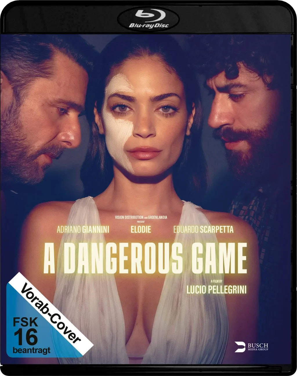 Blu-ray-Cover: A Dangerous Game. Regie: Lucio Pellegrini. Vorläufiges ALIVE-Cover; finale Abbildung folgt