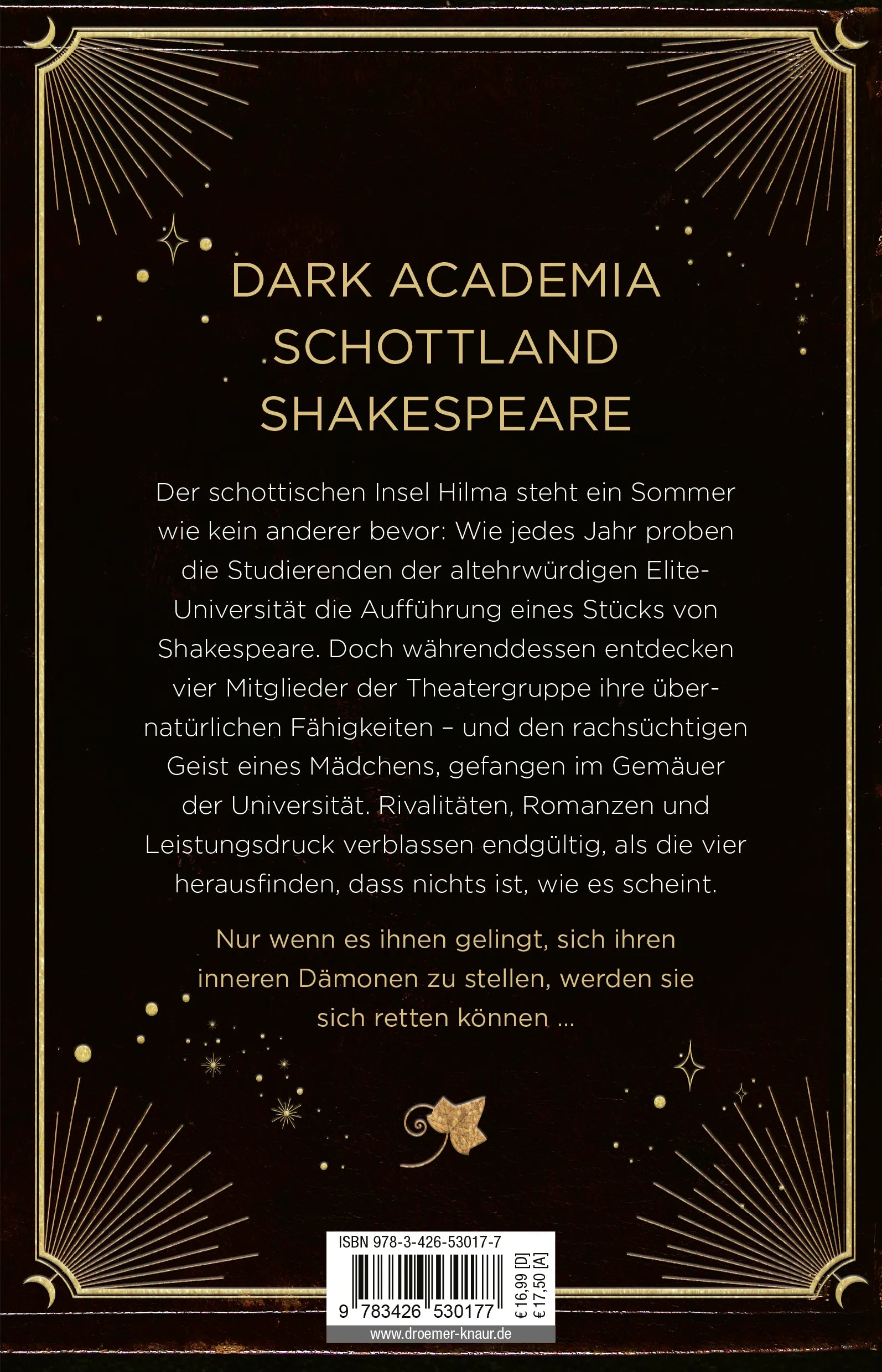 Buchrückseite von 'A Midsummer's Nightmare' mit Klappentext - Paperback