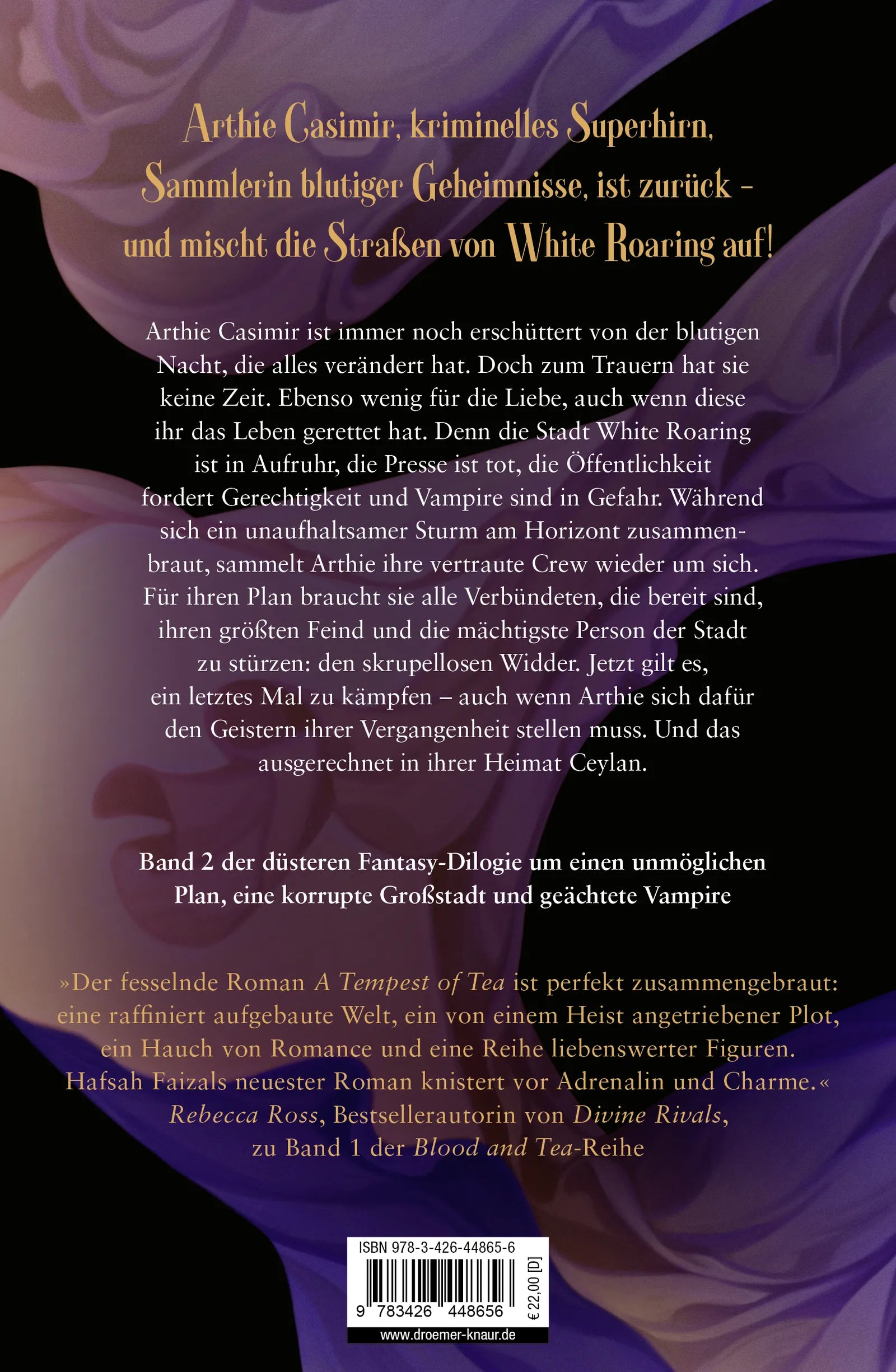 Rückseite: A Steeping of Blood. A Tempest of Tea 2 (Hardcover)