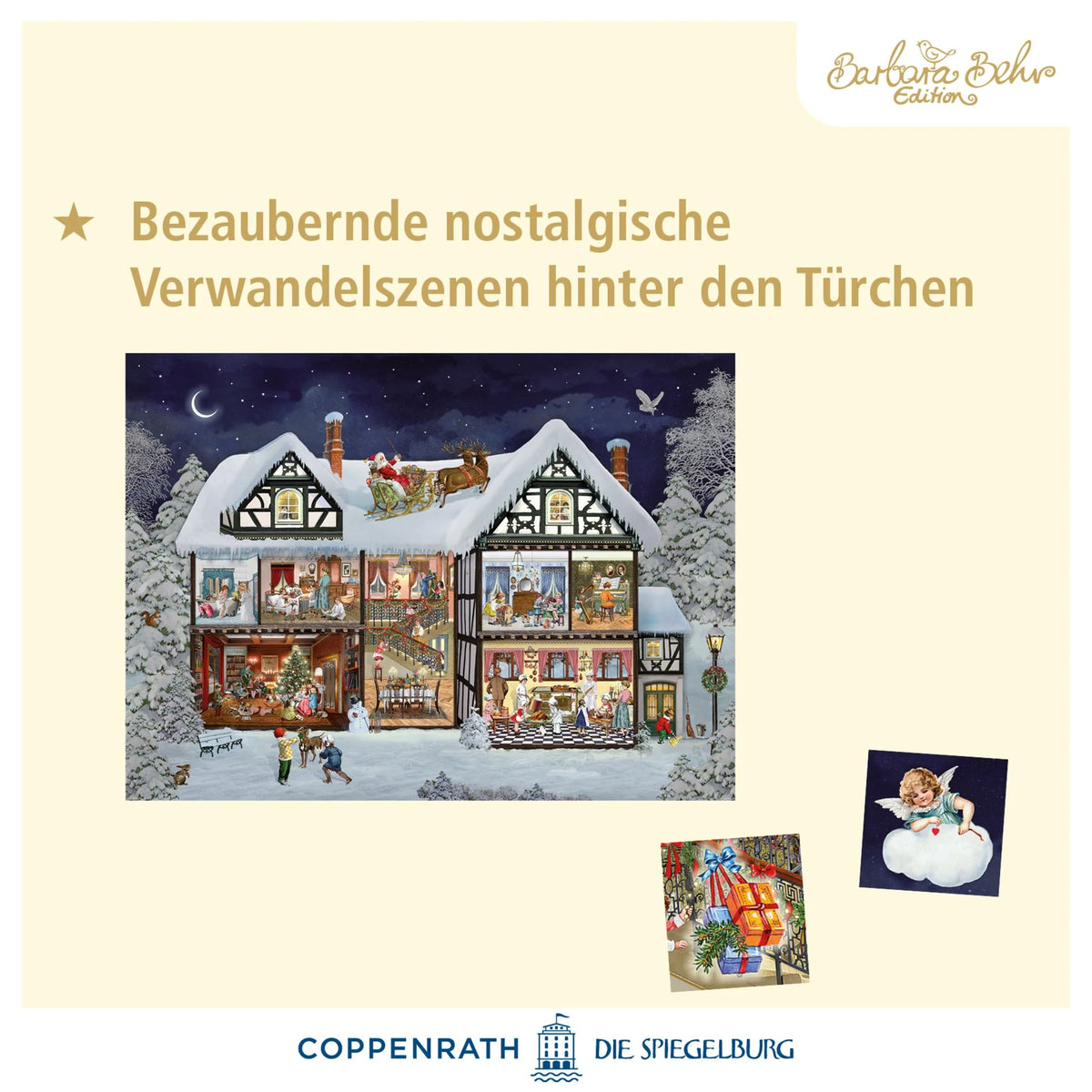 A3-Wand-Adventskalender – Im Adventshaus – Ansicht