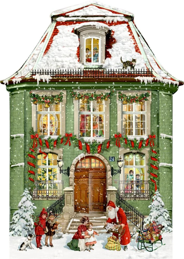 Adventskalender: A3-Wand-Adventskalender – Zauberhaftes Weihnachtshaus