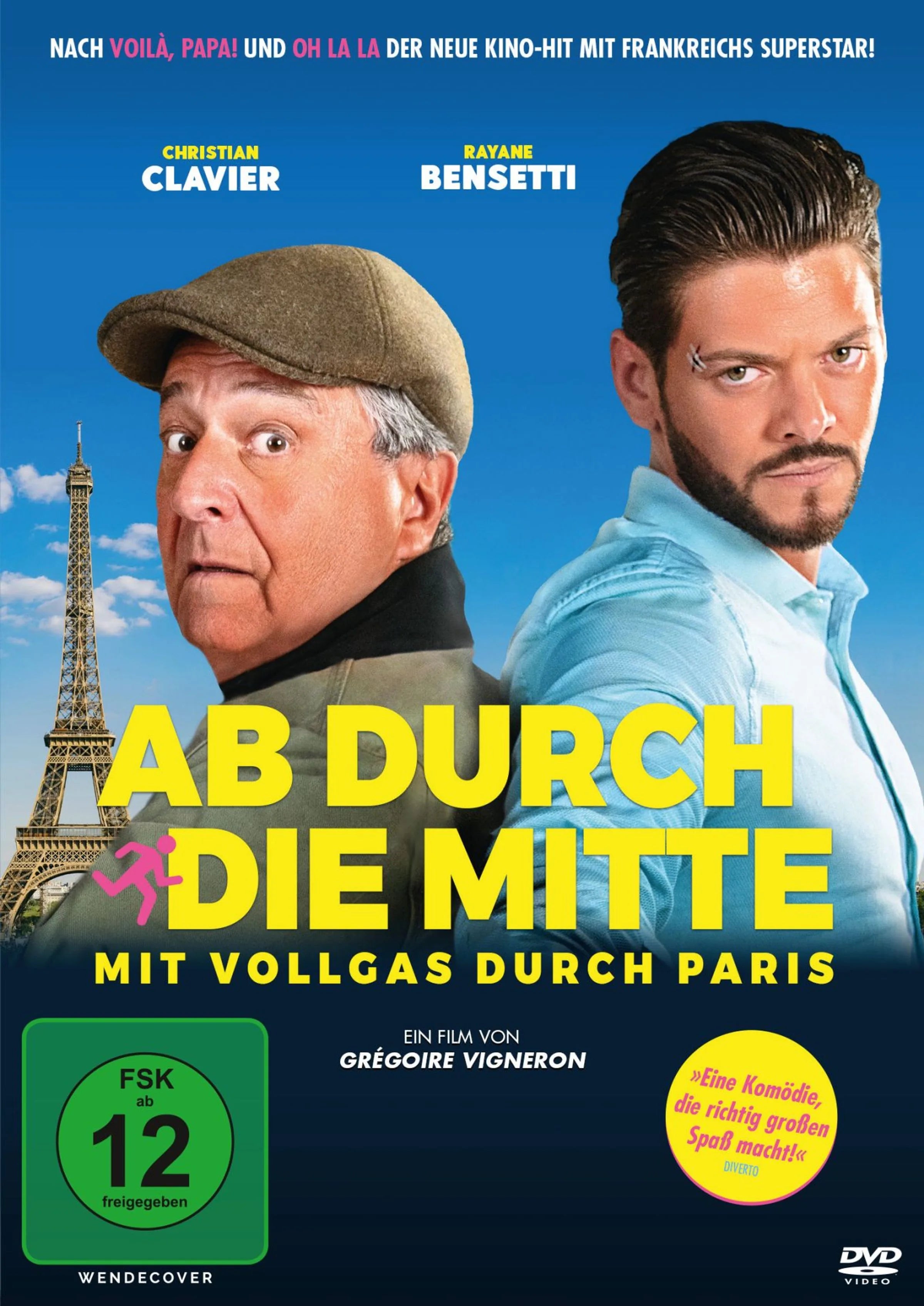 DVD-Cover: Ab durch die Mitte - Mit Vollgas durch Paris
