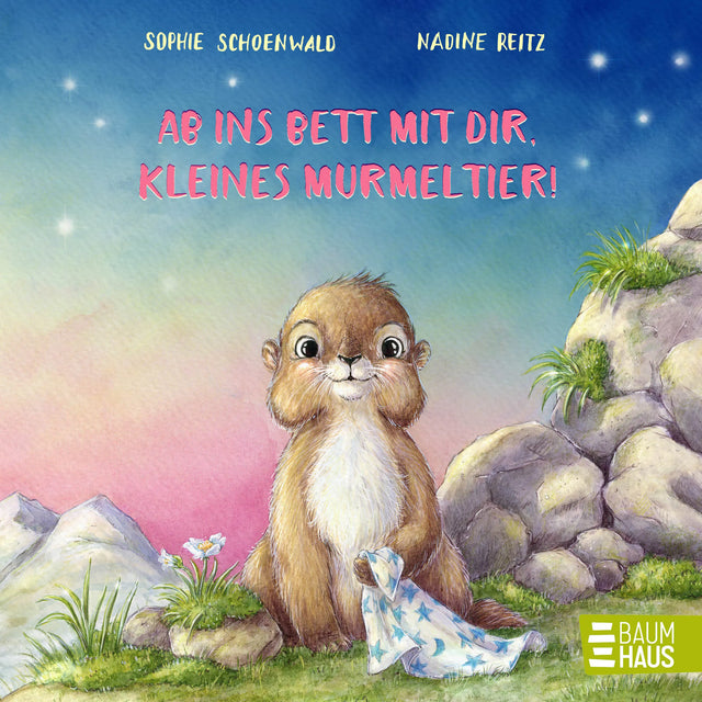 Buchcover von 'Ab ins Bett mit dir, kleines Murmeltier!' - Gebundene Ausgabe von Sophie Schoenwald