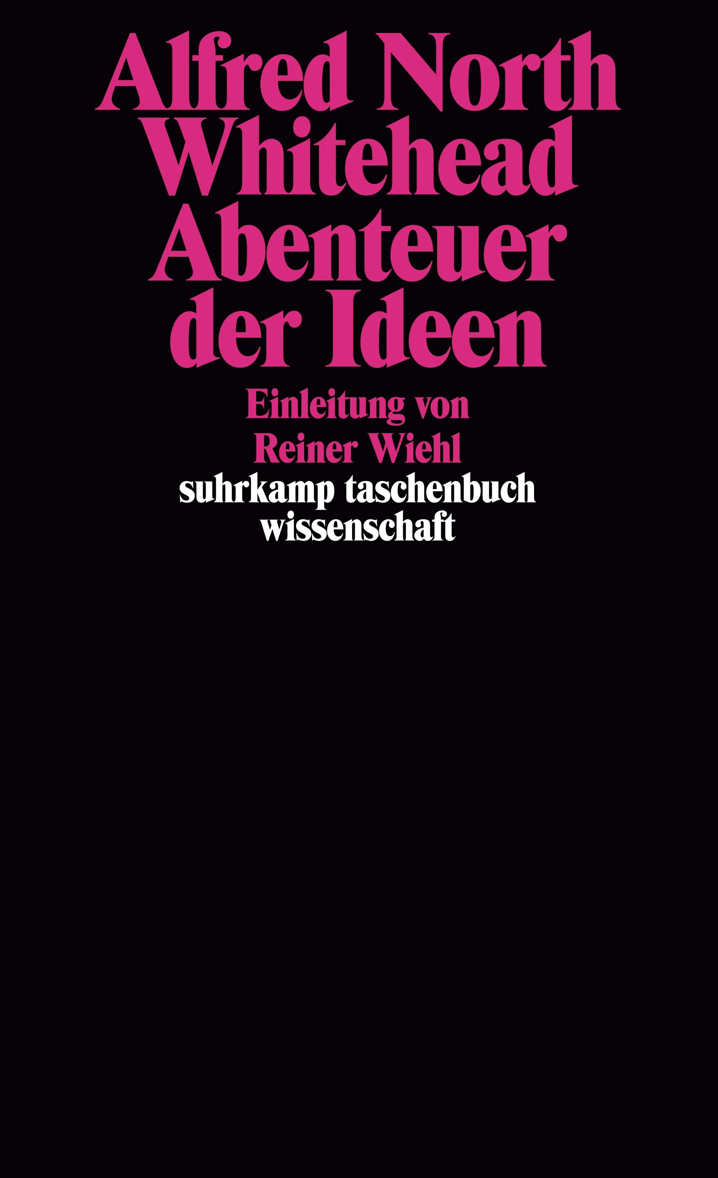 Buchcover von 'Abenteuer der Ideen' - Taschenbuch von Alfred North Whitehead