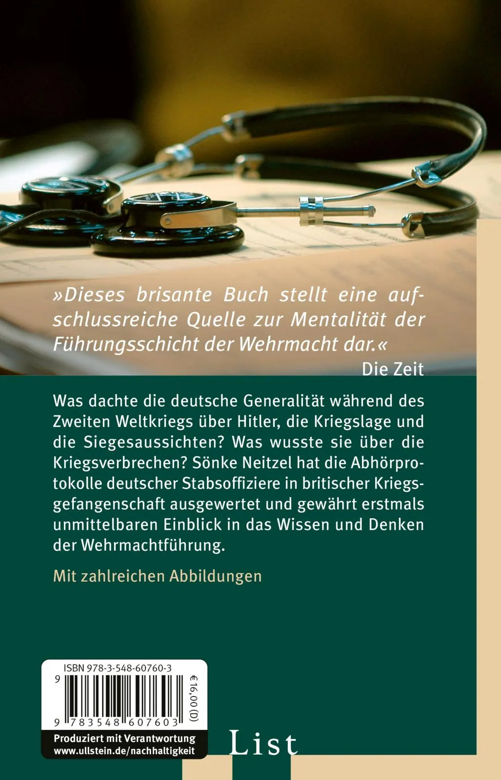 Buchrückseite von 'Abgehört' mit Klappentext - Taschenbuch