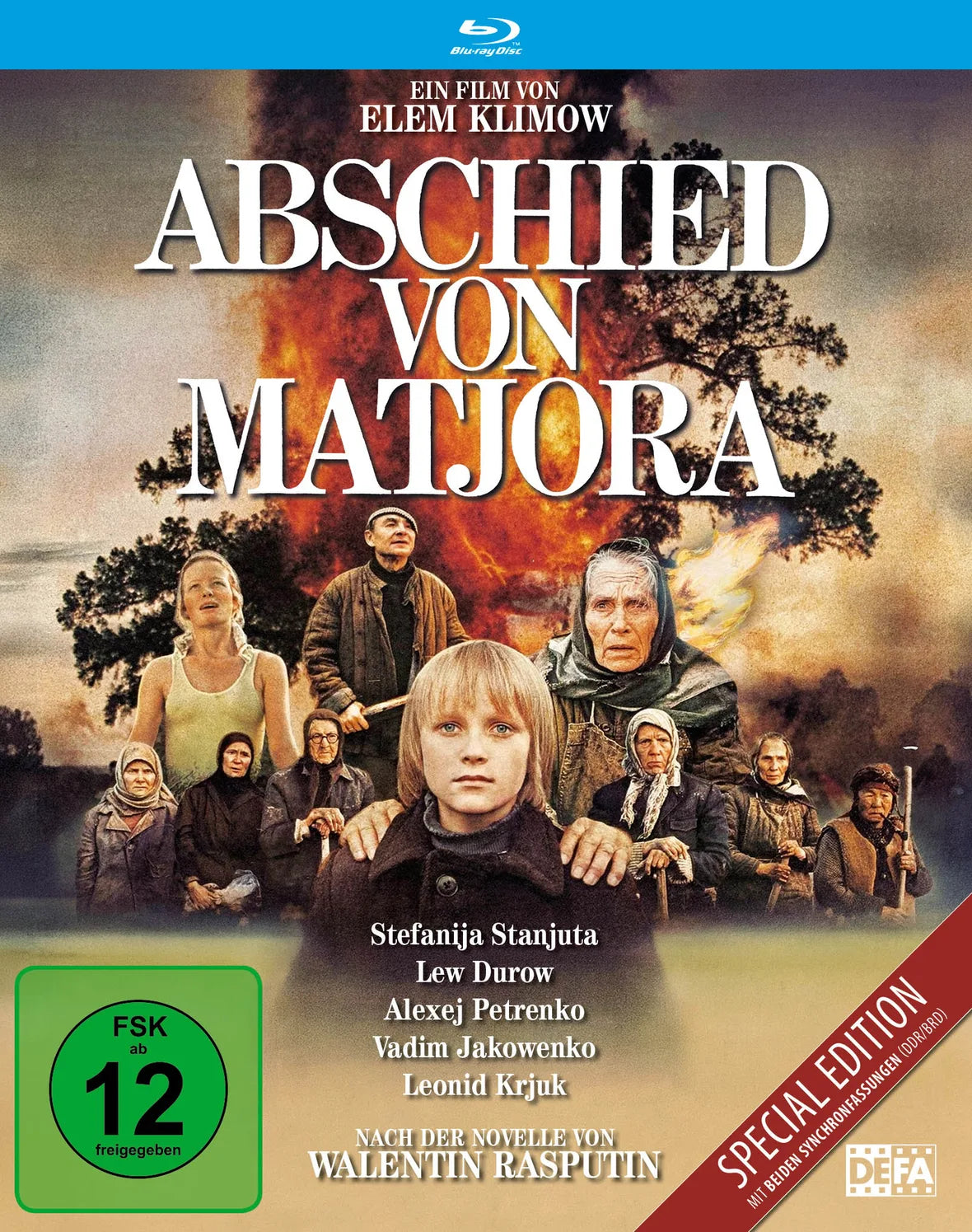 Blu-ray-Cover: Abschied von Matjora - DEFA. Regie: Elem Klimow