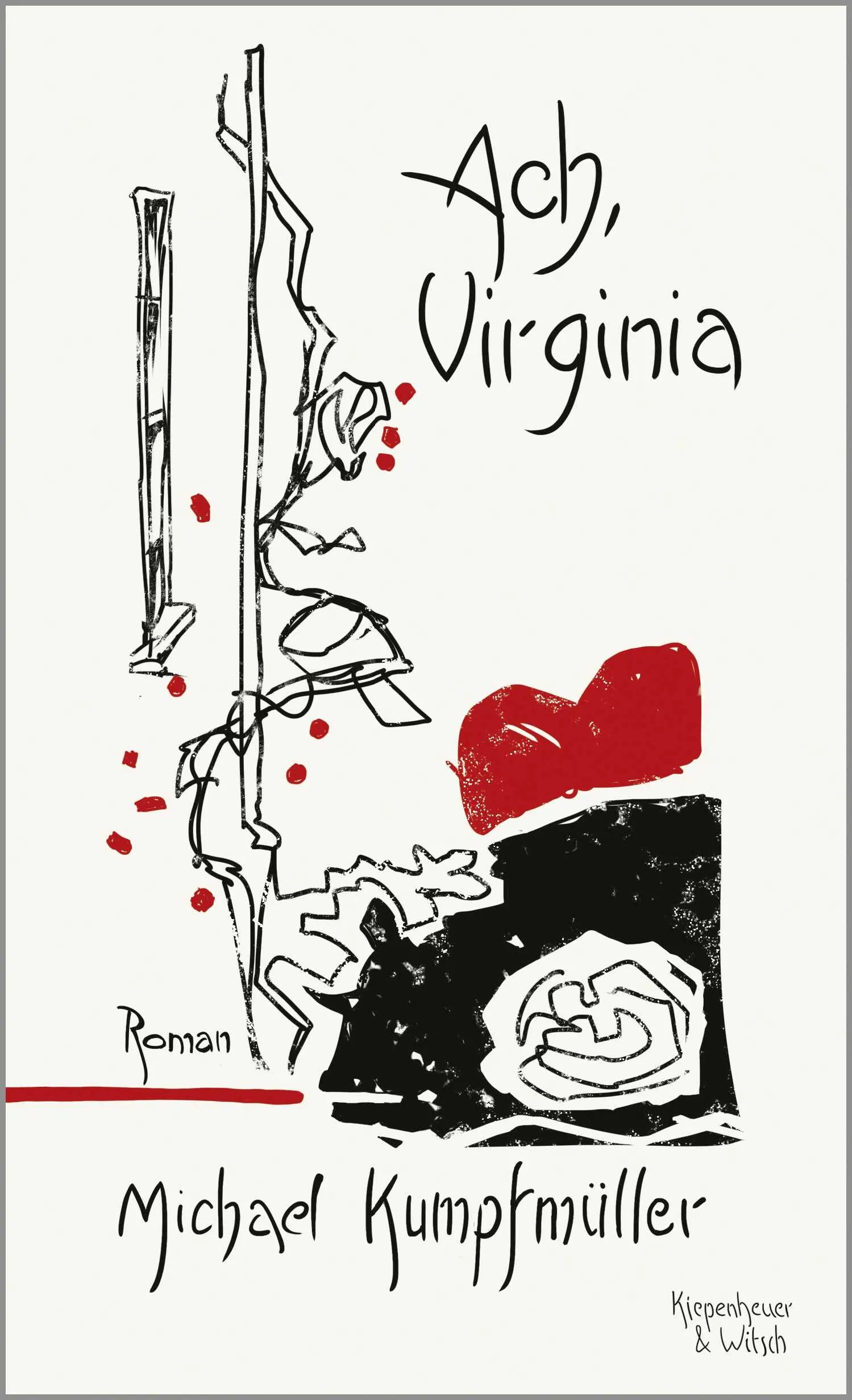 Buchcover von 'Ach, Virginia' - Gebundene Ausgabe von Michael Kumpfmüller