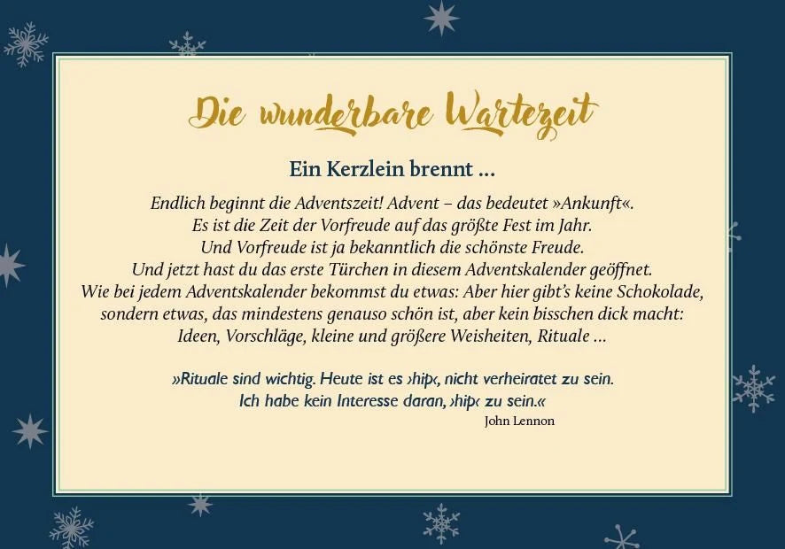 Achtsame Adventszeit. Hardcover-Ausgabe – Ansicht