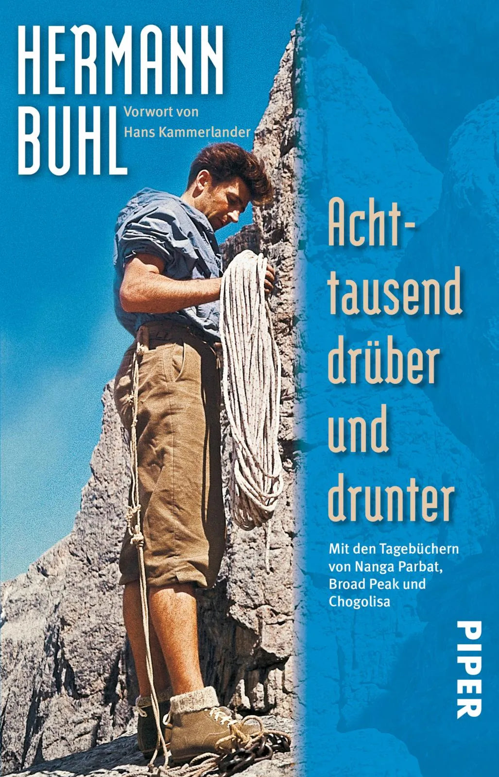 Buchcover von 'Achttausend drüber und drunter' - Taschenbuch von Hermann Buhl