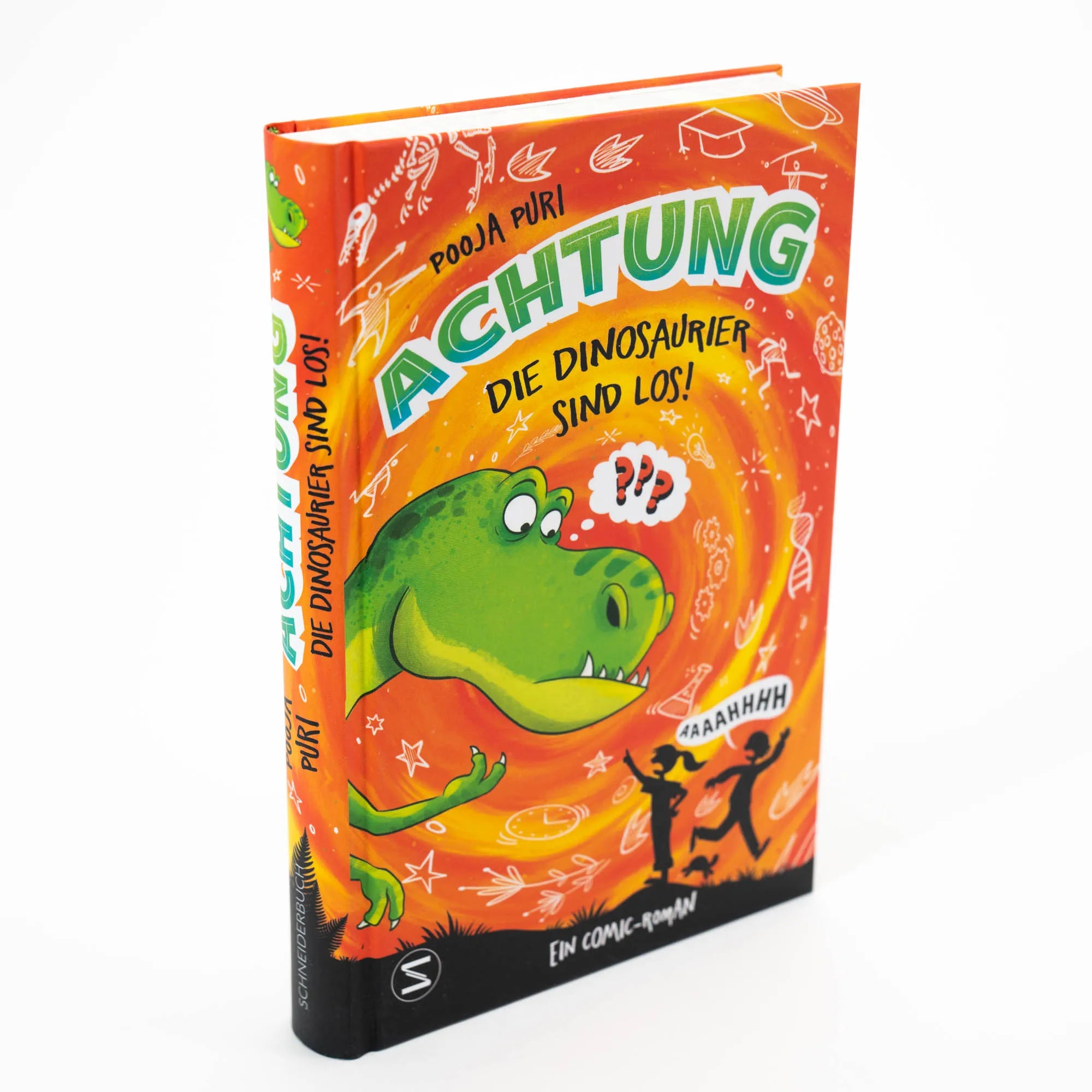 Produktansicht: Achtung, die Dinosaurier sind los! (Gebundene Ausgabe)