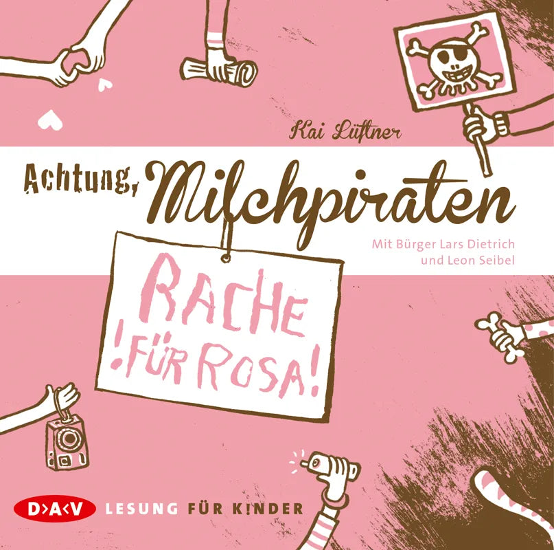 Buchcover von 'Achtung, Milchpiraten – Rache für Rosa' - Hörbuch (CD) von Kai Lüftner