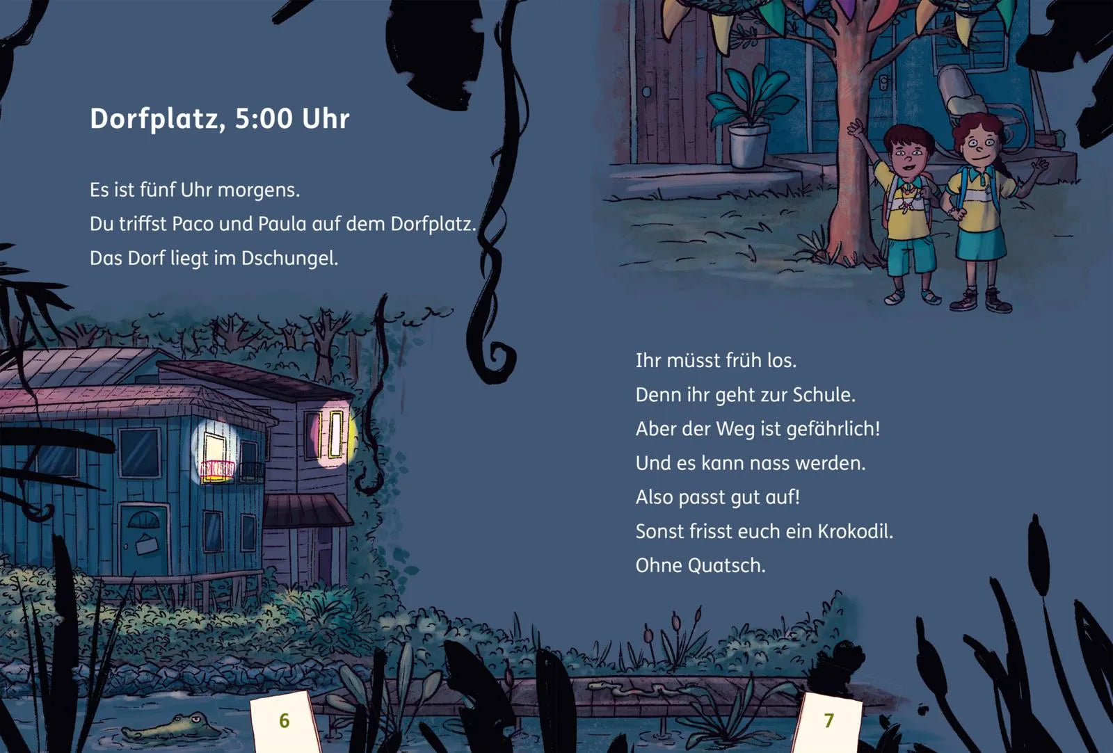 Detailansicht: Achtung!: Sumpfiger Schulweg (Hardcover)