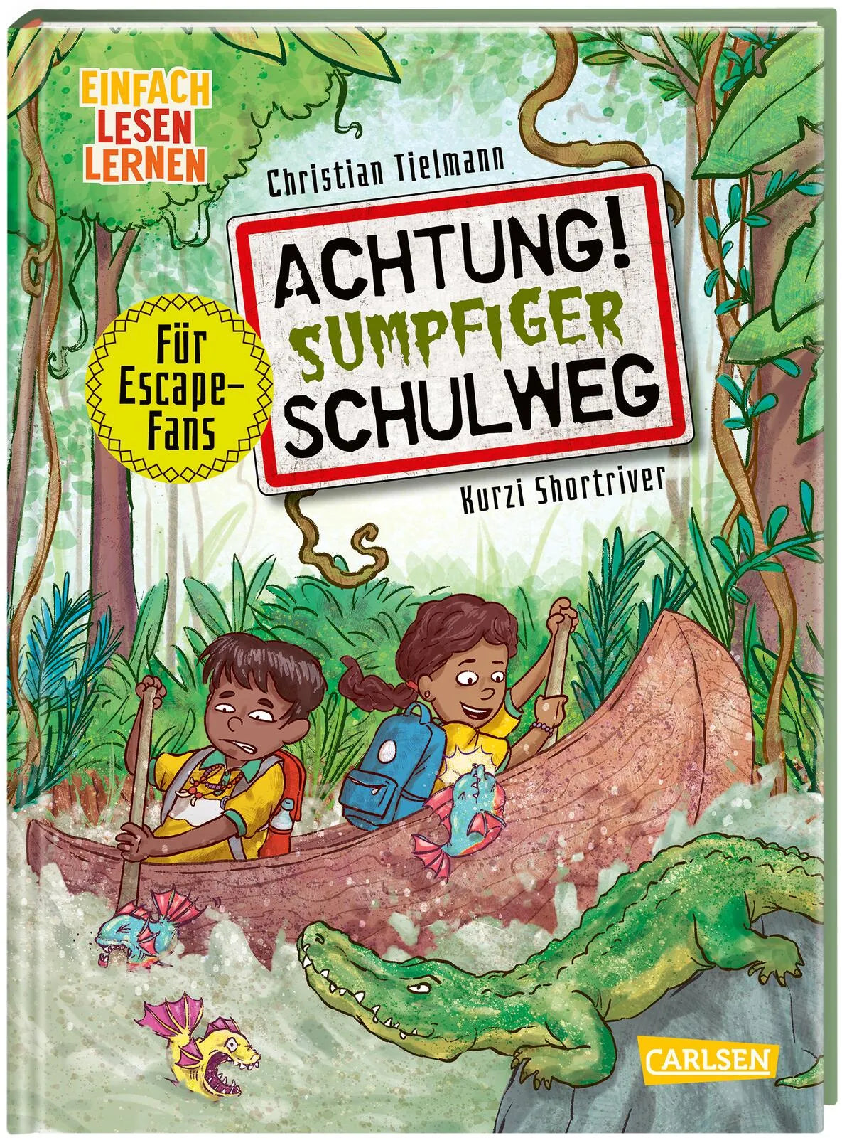 Cover: Achtung!: Sumpfiger Schulweg (Hardcover) von Christian Tielmann