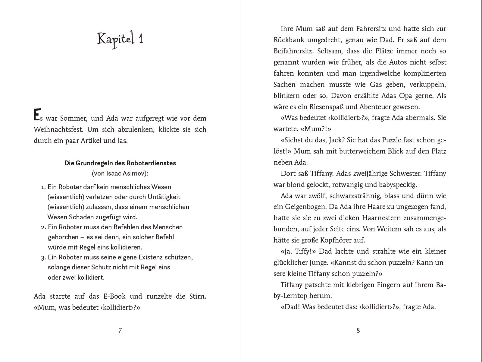 Detailansicht: Ada und die Künstliche Blödheit – Ein Roboter auf der Flucht (Hardcover)