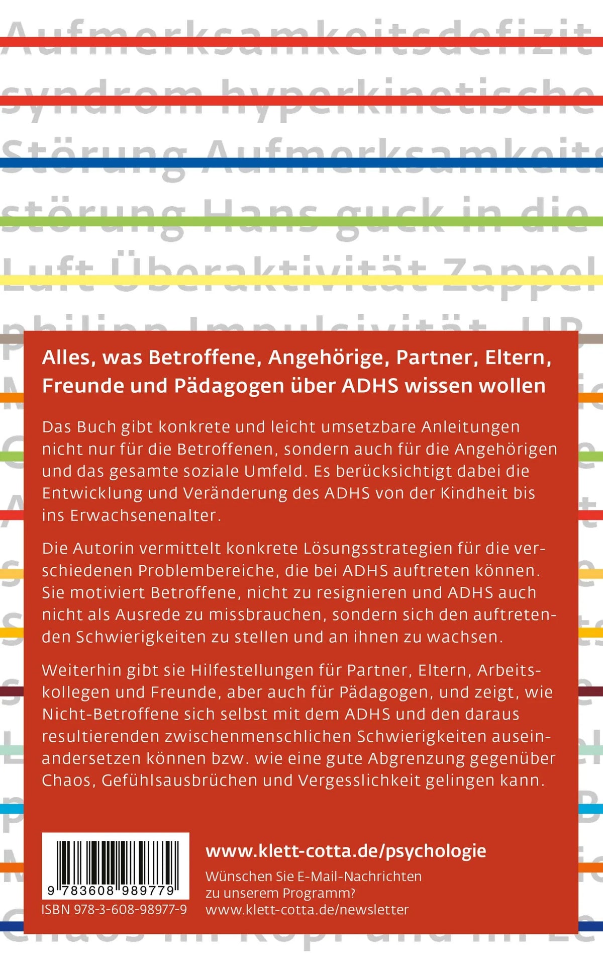 Rückseite: ADHS – Erfolgreiche Strategien für Erwachsene und Kinder (Paperback)