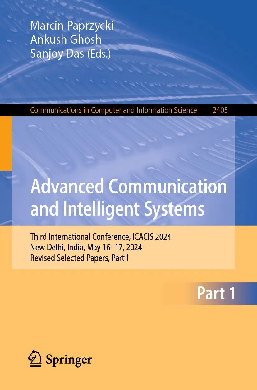 Cover: Advanced Communication and Intelligent Systems (E-Book) von Marcin Paprzycki