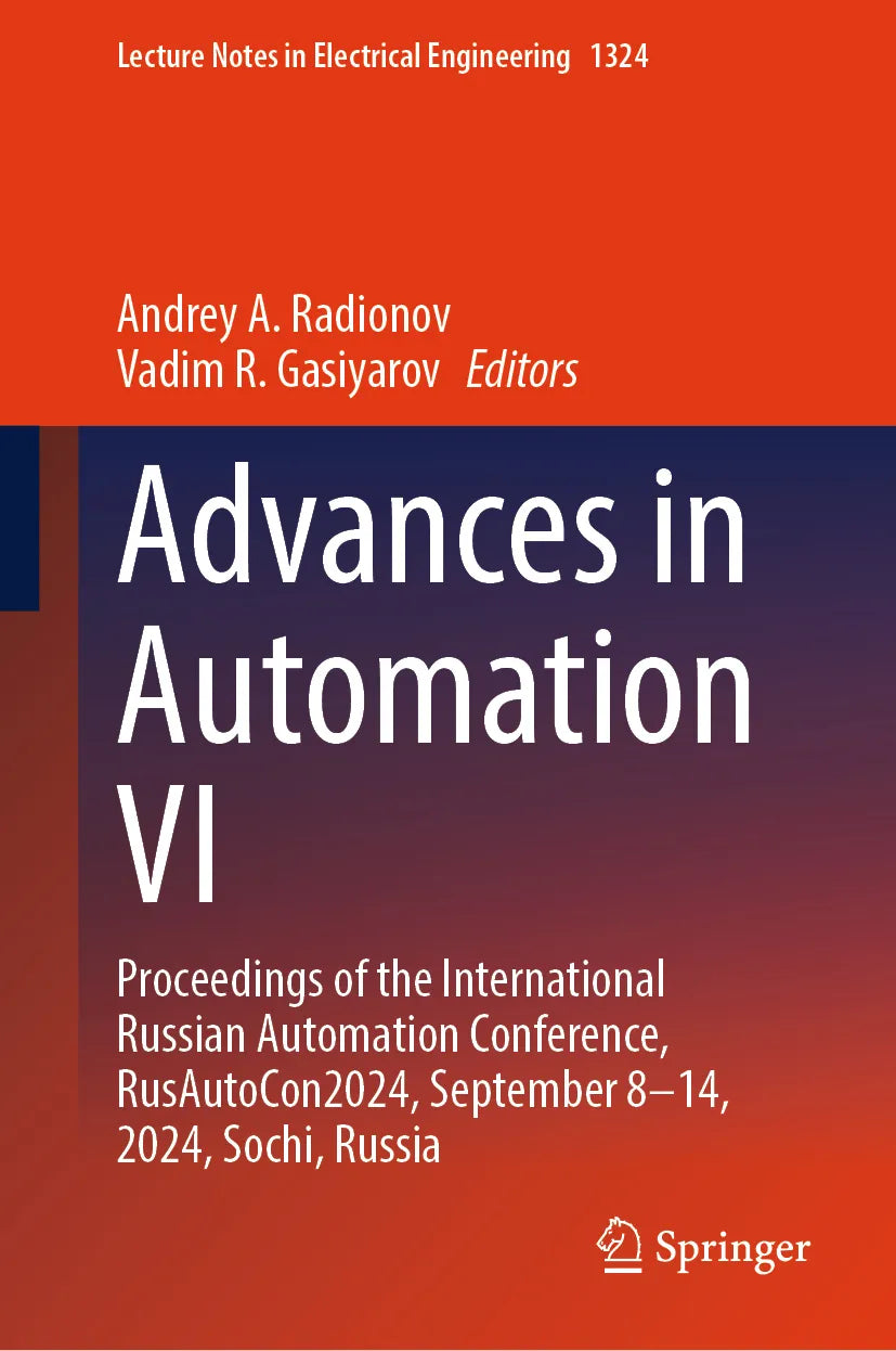 Cover: Advances in Automation VI (E-Book)