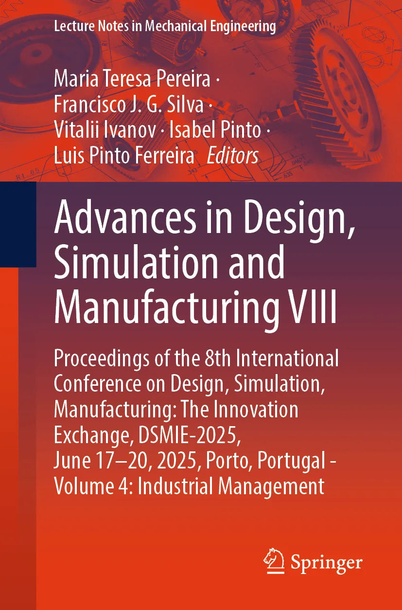 Cover: Advances in Design, Simulation and Manufacturing VIII (E-Book)