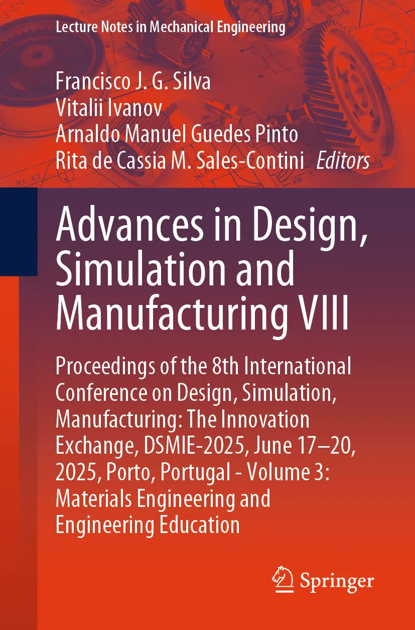 Cover: Advances in Design, Simulation and Manufacturing VIII (E-Book)