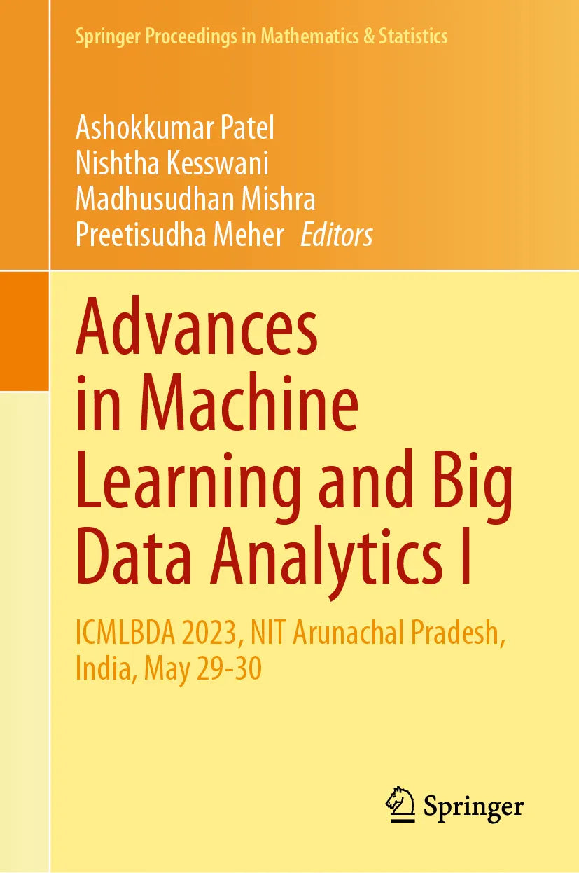 Cover: Advances in Machine Learning and Big Data Analytics I (E-Book)
