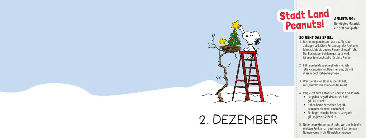 Detailansicht: Adventsduell mit Snoopy und den Peanuts (Hardcover)