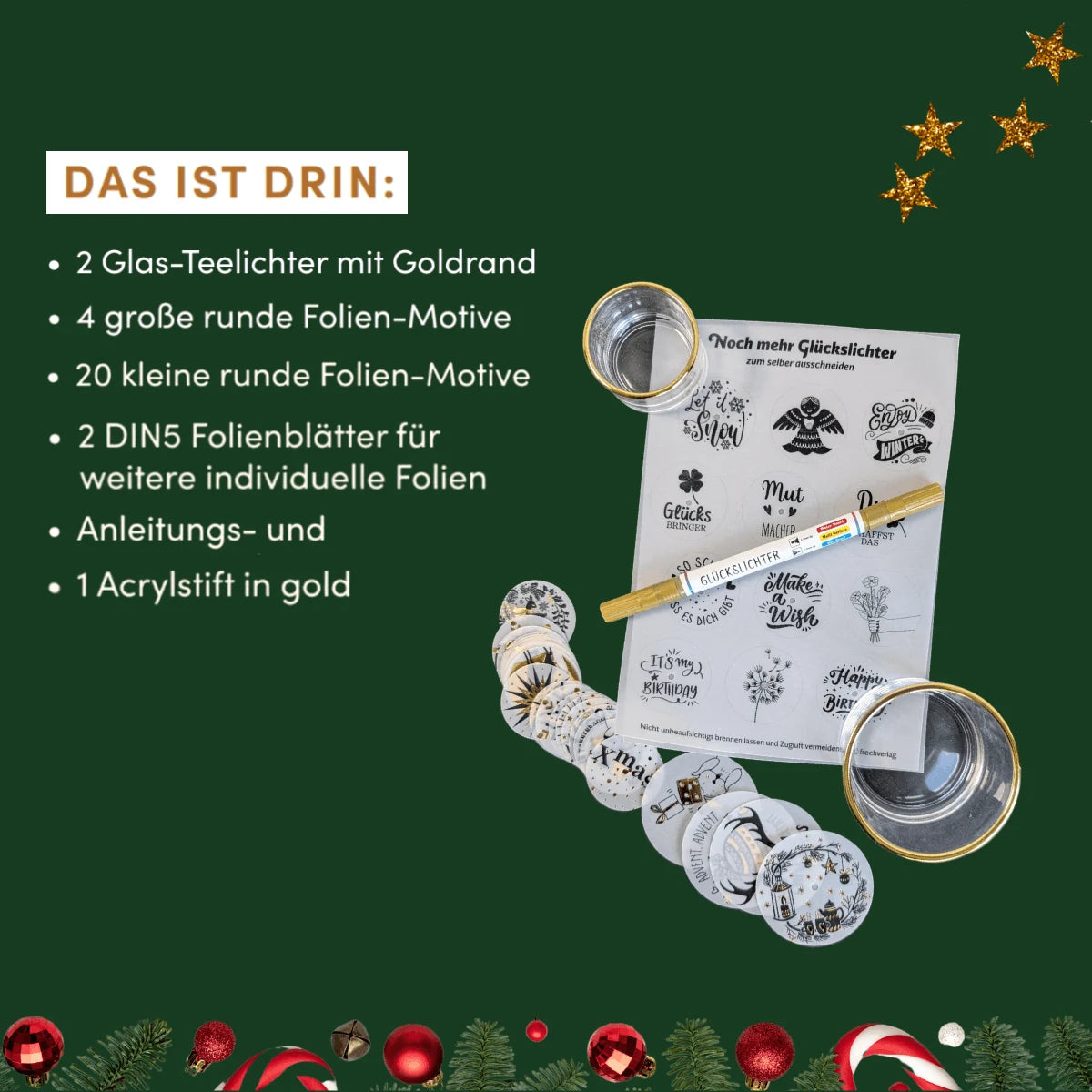 Adventskalender Glückslichter – Ansicht