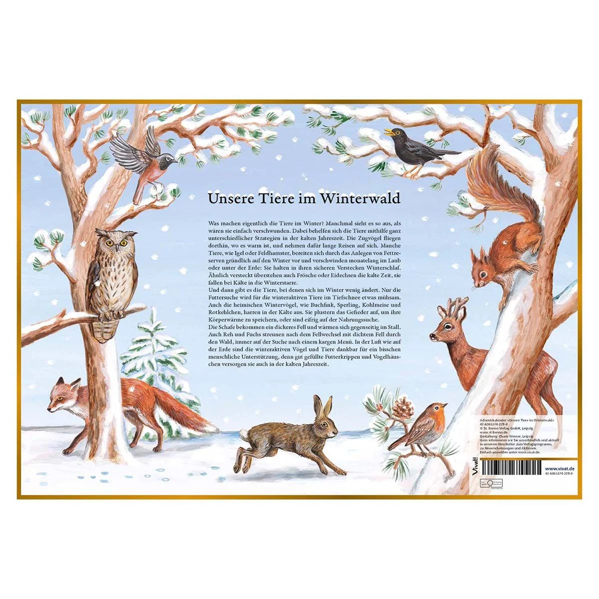 Adventskalender »Unsere Tiere im Winterwald« – Ansicht