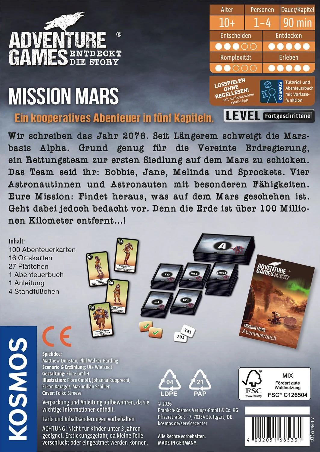 Adventure Games - Mission Mars – Ansicht
