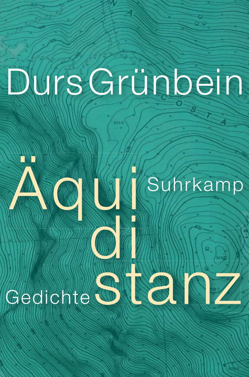 Buchcover von 'Äquidistanz' - Gebundene Ausgabe von Durs Grünbein