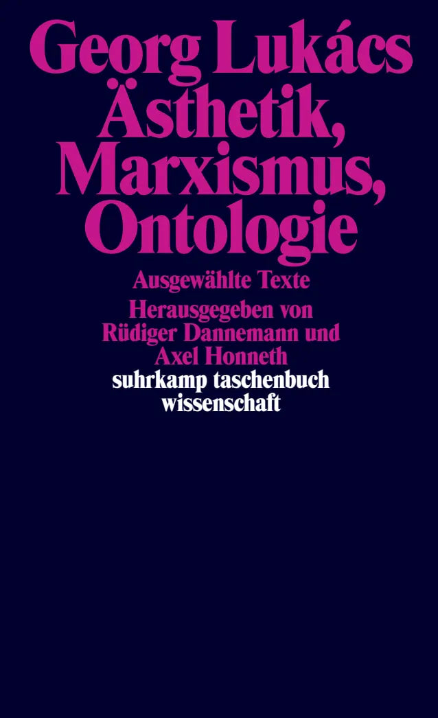 Buchcover von 'Ästhetik, Marxismus, Ontologie' - Taschenbuch von Georg Lukács