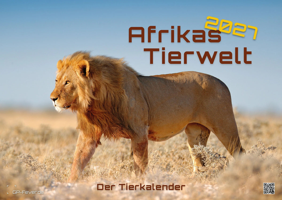 Wandkalender: Afrikas Tierwelt - Der Tierkalender - 2027 - Kalender DIN A2
