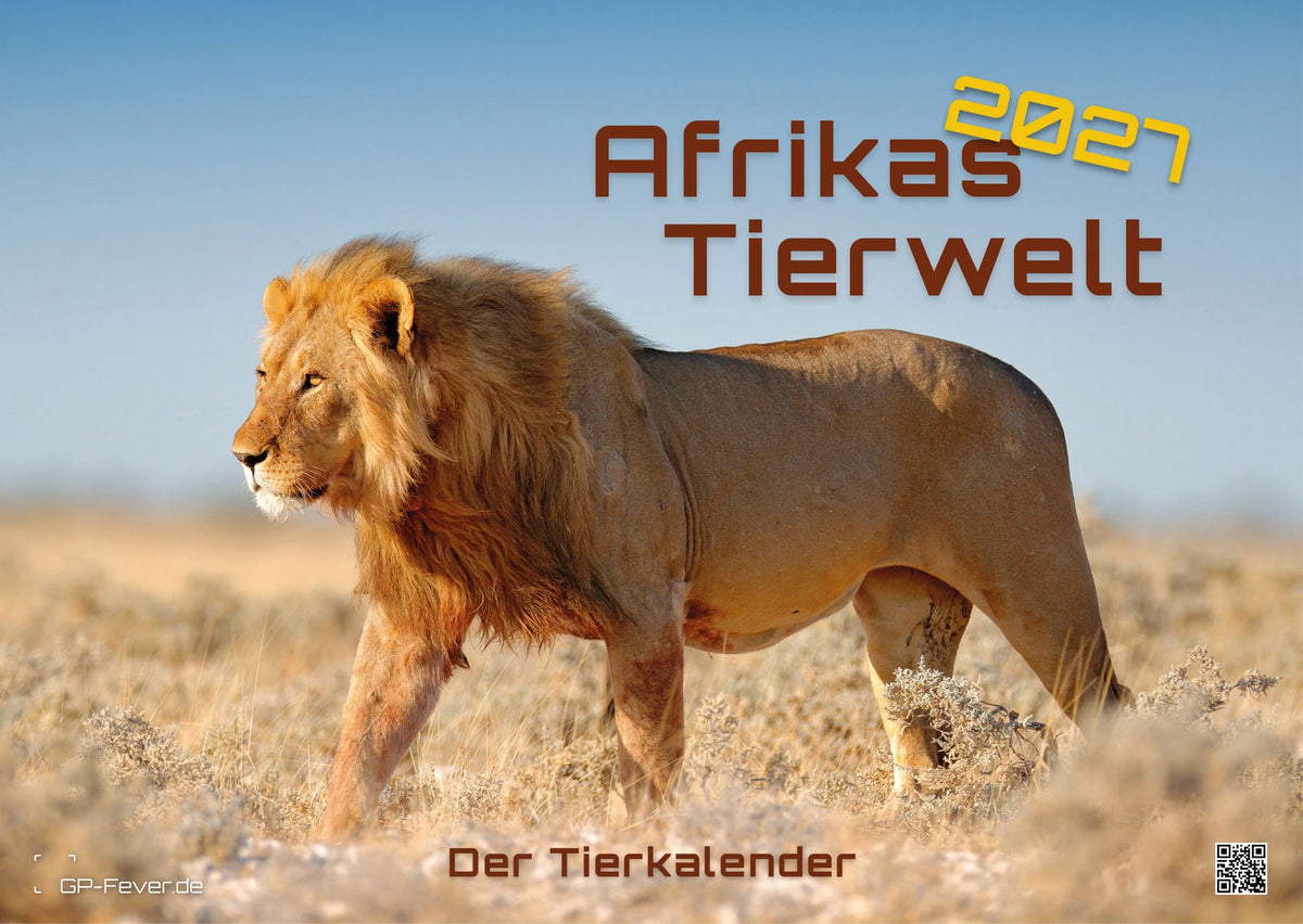 Wandkalender: Afrikas Tierwelt - Der Tierkalender - 2027 - Kalender DIN A3