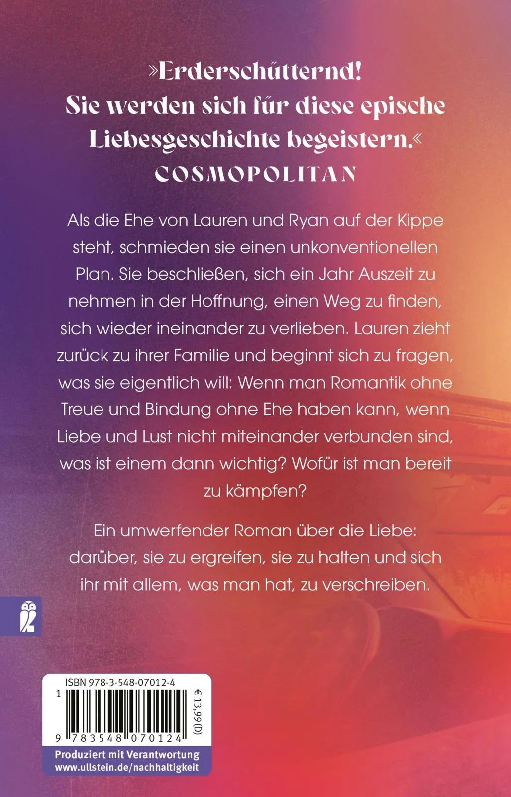 Buchrückseite von 'After I Do' mit Klappentext - Taschenbuch