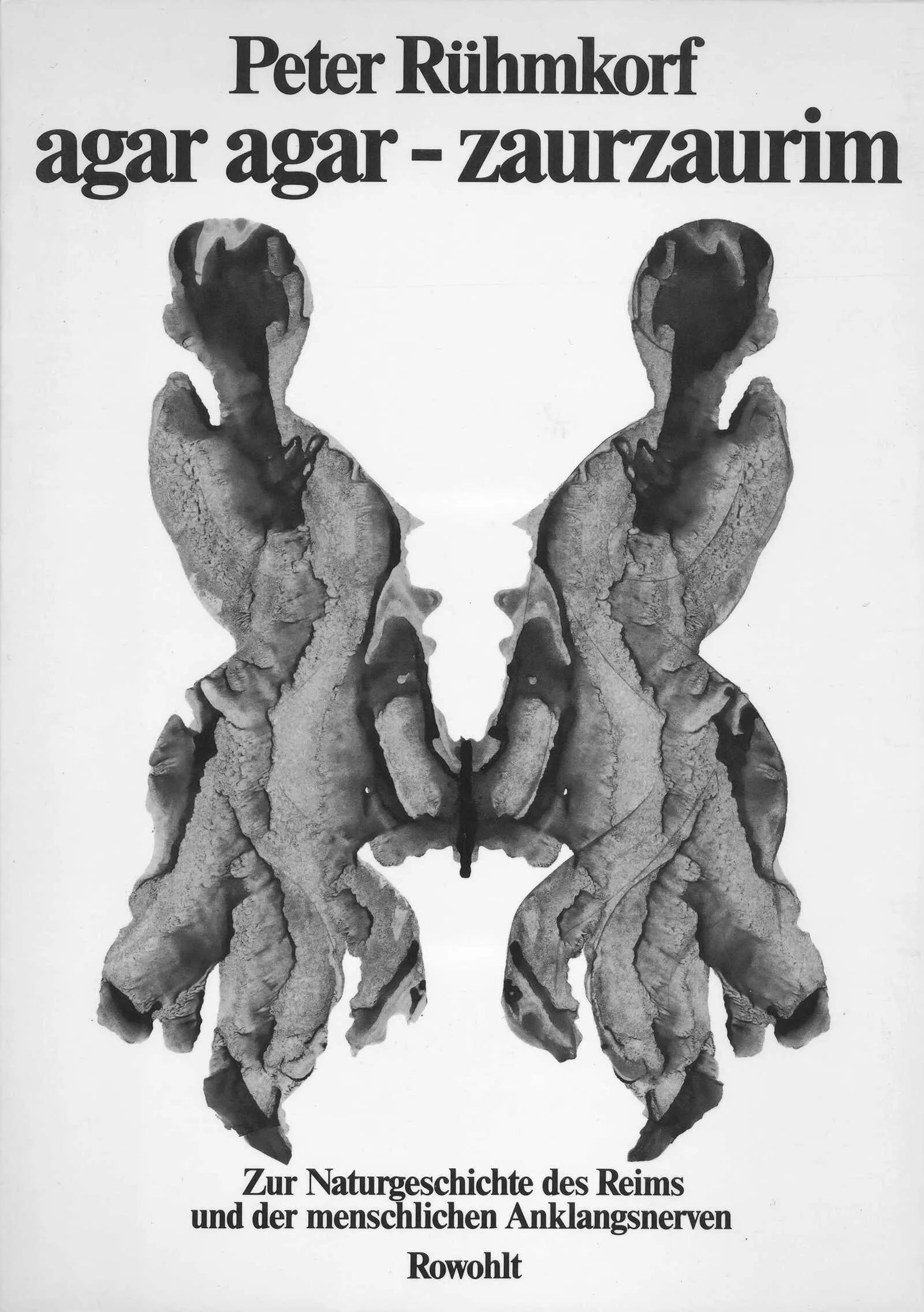Buchcover von 'agar agar - zaurzaurim' - Paperback von Peter Rühmkorf