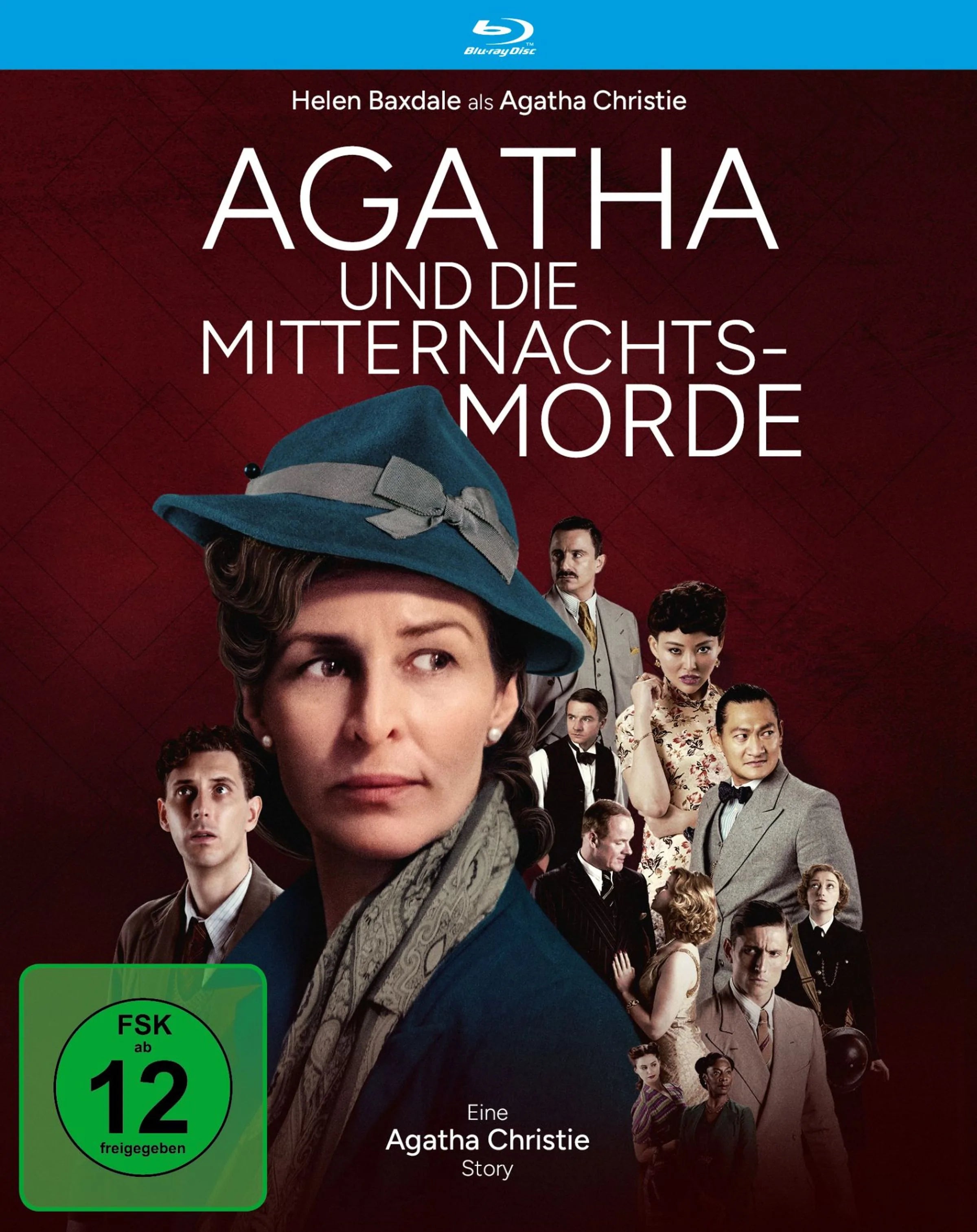 Blu-ray-Cover: Agatha und die Mitternachtsmorde. Regie: Joe Stephenson