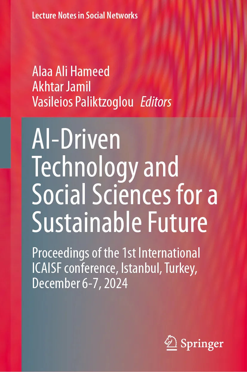 Cover: AI-Driven Technology and Social Sciences for a Sustainable Future (E-Book)