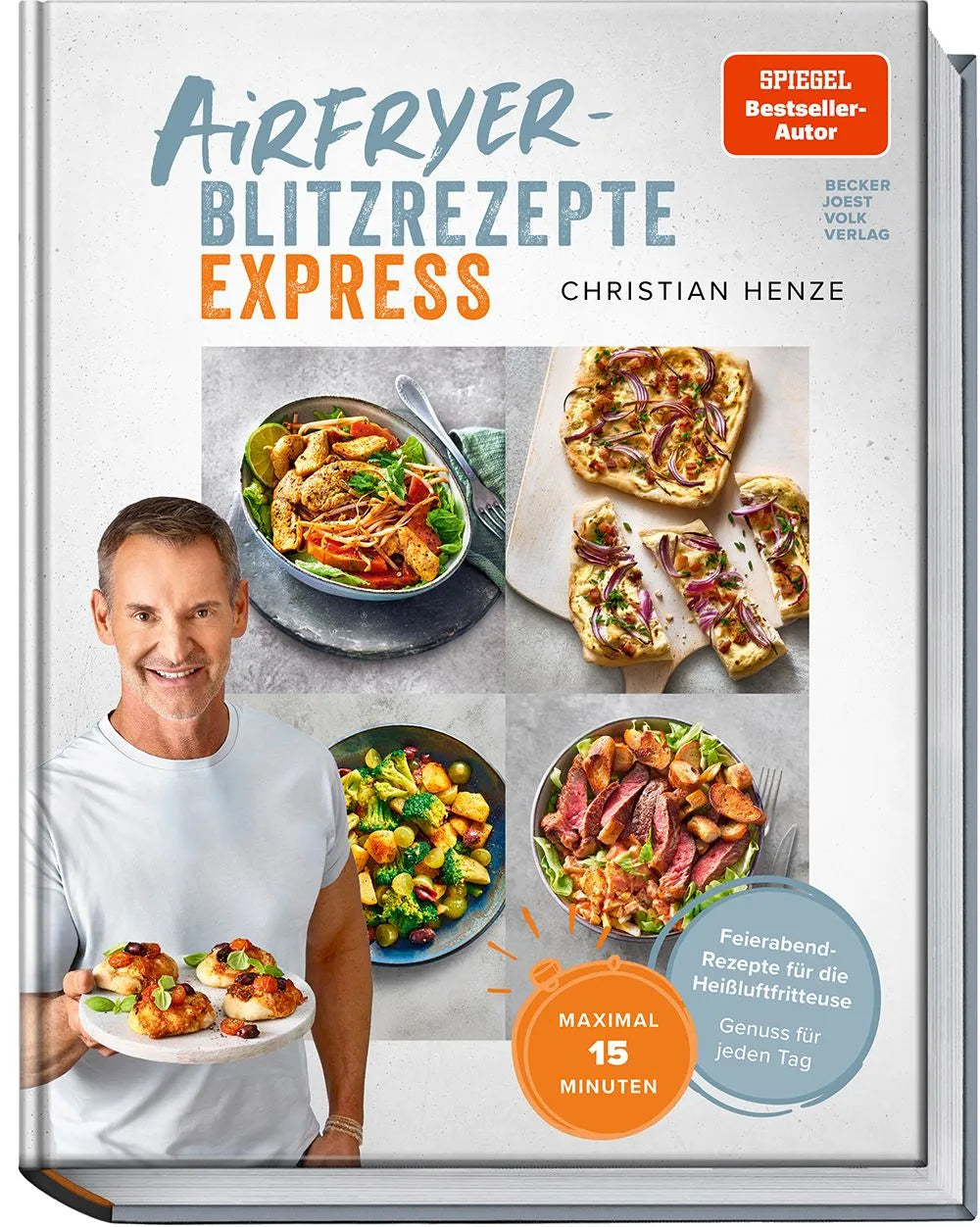 Cover: Airfryer-Blitzrezepte Express (Hardcover) von Christian Henze