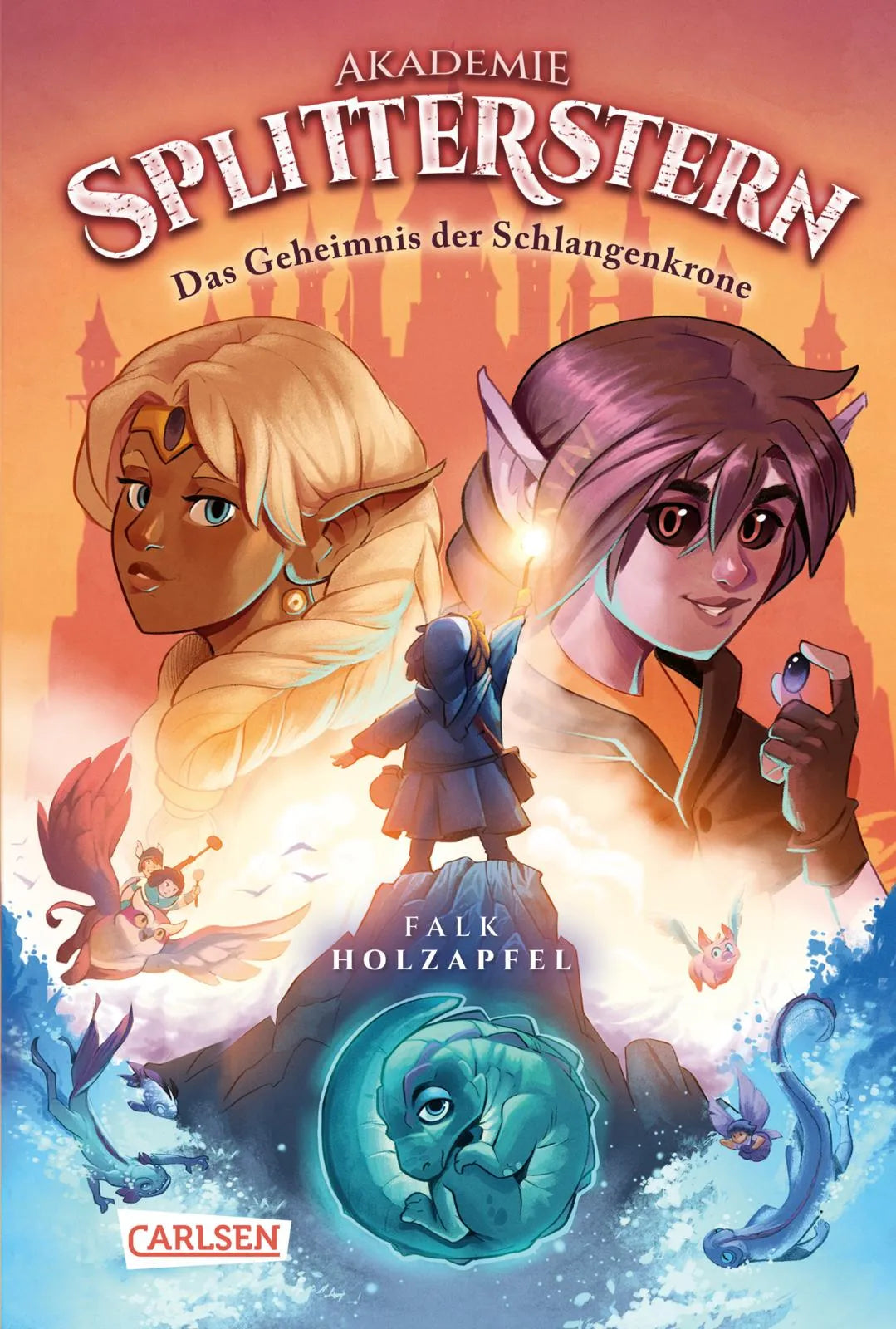 Buchcover von 'Akademie Splitterstern 2: Das Geheimnis der Schlangenkrone' - Gebundene Ausgabe von Falk Holzapfel