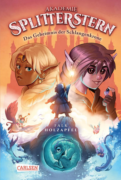 Buchcover von 'Akademie Splitterstern 2: Das Geheimnis der Schlangenkrone' - Gebundene Ausgabe von Falk Holzapfel