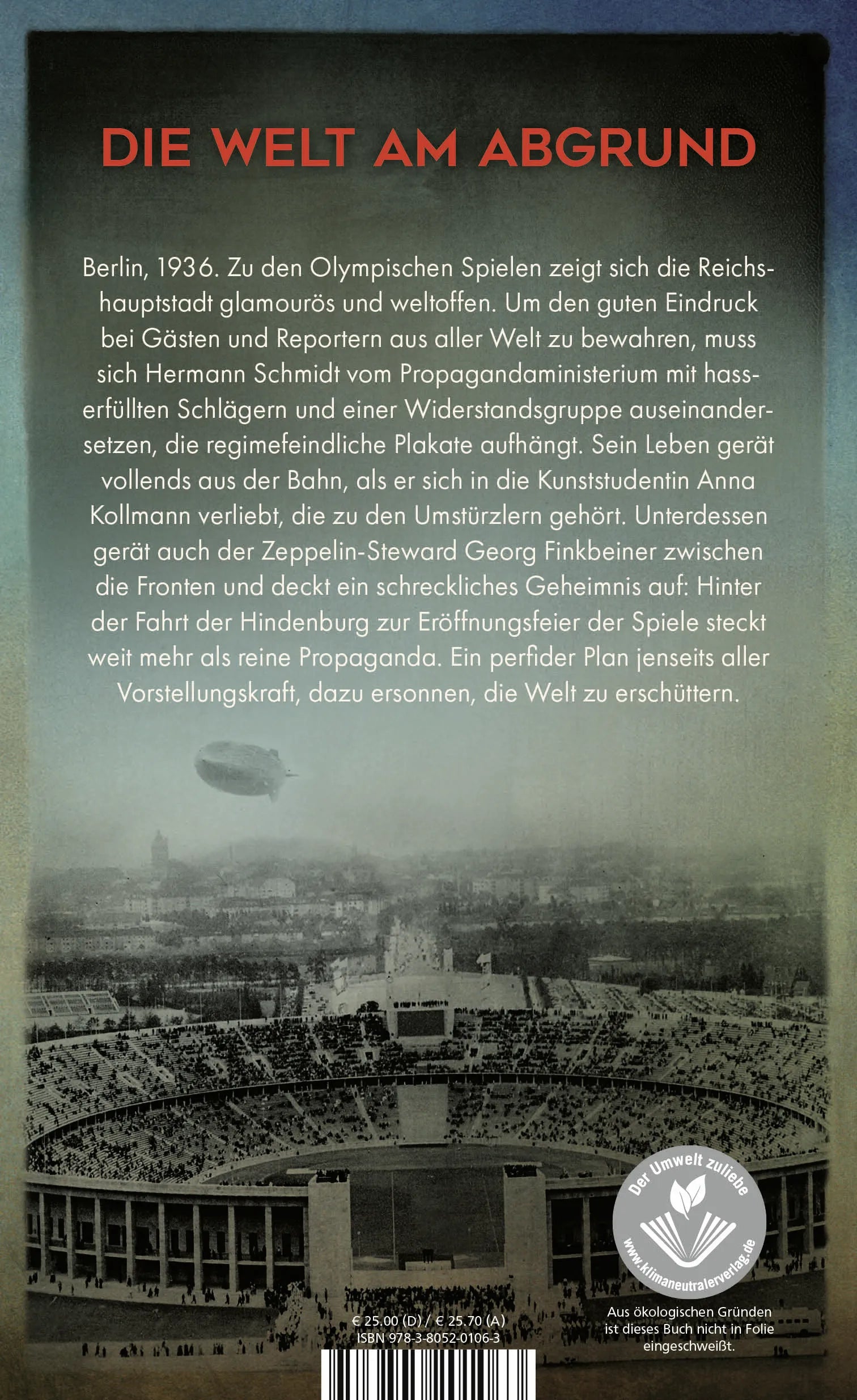 Buchrückseite von 'Aktion Phoenix' mit Klappentext - Gebundene Ausgabe