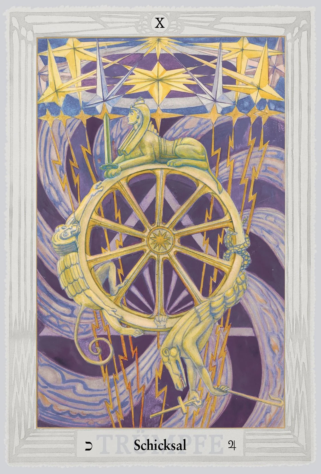 Aleister Crowley Thoth Tarot (Pocket Ausgabe, Deutsch, DE) – Ansicht